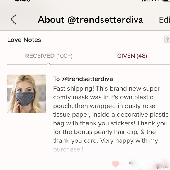 2 for $20! GREY Charcoal print face mask - Picture 9 of 9